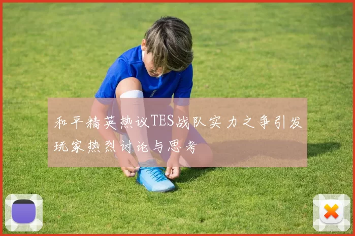 和平精英热议TES战队实力之争引发玩家热烈讨论与思考