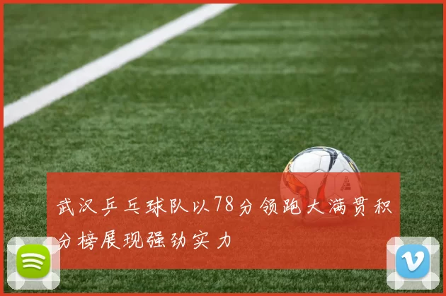 武汉乒乓球队以78分领跑大满贯积分榜展现强劲实力